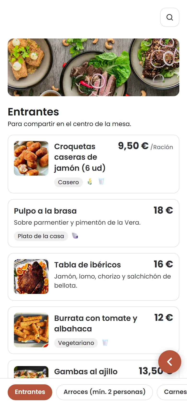 Carta en español